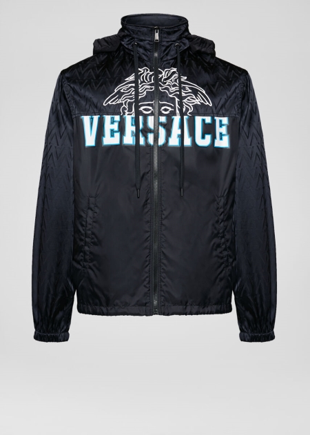 Jacheta Cu Gluga Versace Versace Medusa Logo Barbati | ABLWEFH-45